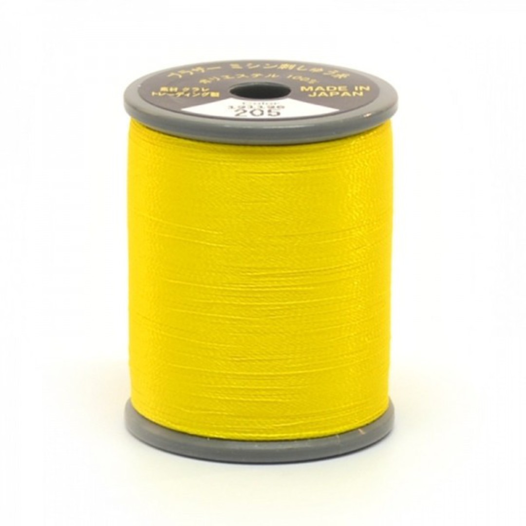 Brother Embroidery Thread - 300m - Yellow 205 image 0